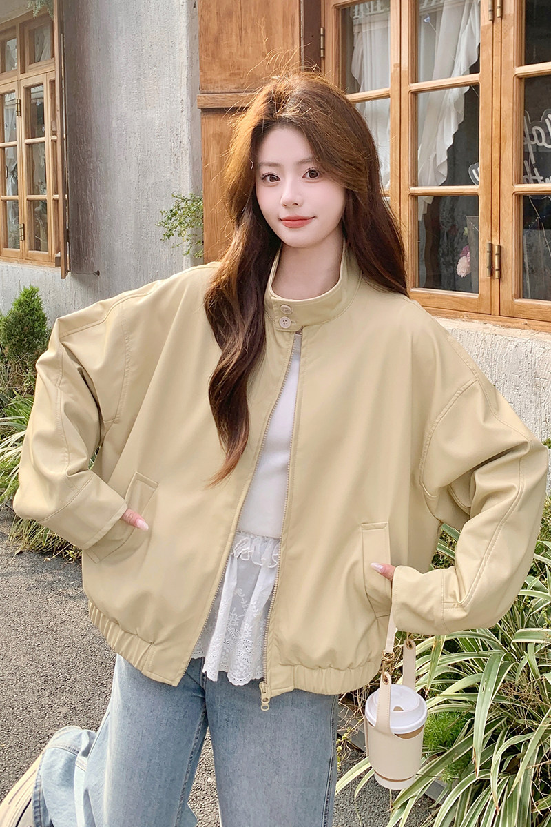 现货2026春皮衣外套上衣C201皮衣-P155-控248,女装皮衣,浙宝256