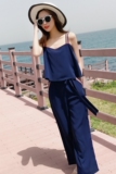 时尚套装裤两件套女夏2024年新款韩系甜辣风高级感吊带阔腿裤套装，女装套装/套裙，浙宝256
