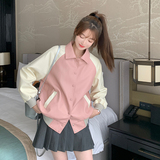 已现货2026春皮衣棒球服外套皮衣C160-P140-控228，女装短外套，浙宝256