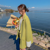 档口现货2026春西装外套袖口配色C166-P120-控198，女装西装，浙宝256