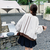 现货2024春新款短款新风夹克外套棒球服Q599布料-P135-控188，女装短外套，浙宝256