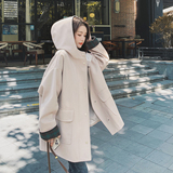已现货2025冬新款短款连帽毛呢外套大衣D703-P160-控248，女装毛呢外套，浙宝256