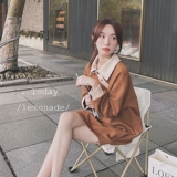 已现货2026春咖色拼色卫衣外套已缩水Q564-P110控178，女装卫衣/绒衫，浙宝256