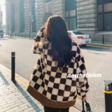 出货中2022冬西装领格子羊羔毛外套D705-P140-控218，女装棉衣/棉服，浙宝256