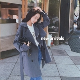 现货2023秋新款灰色短风衣外套Q557-P130-控188，女装短外套，浙宝256