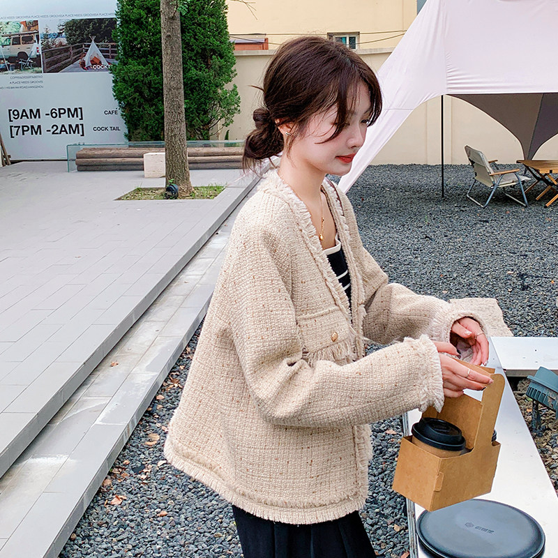 法式气质名媛小香风外套女2025春季新款富家千金感穿搭高级感上衣,女装短外套,浙宝256