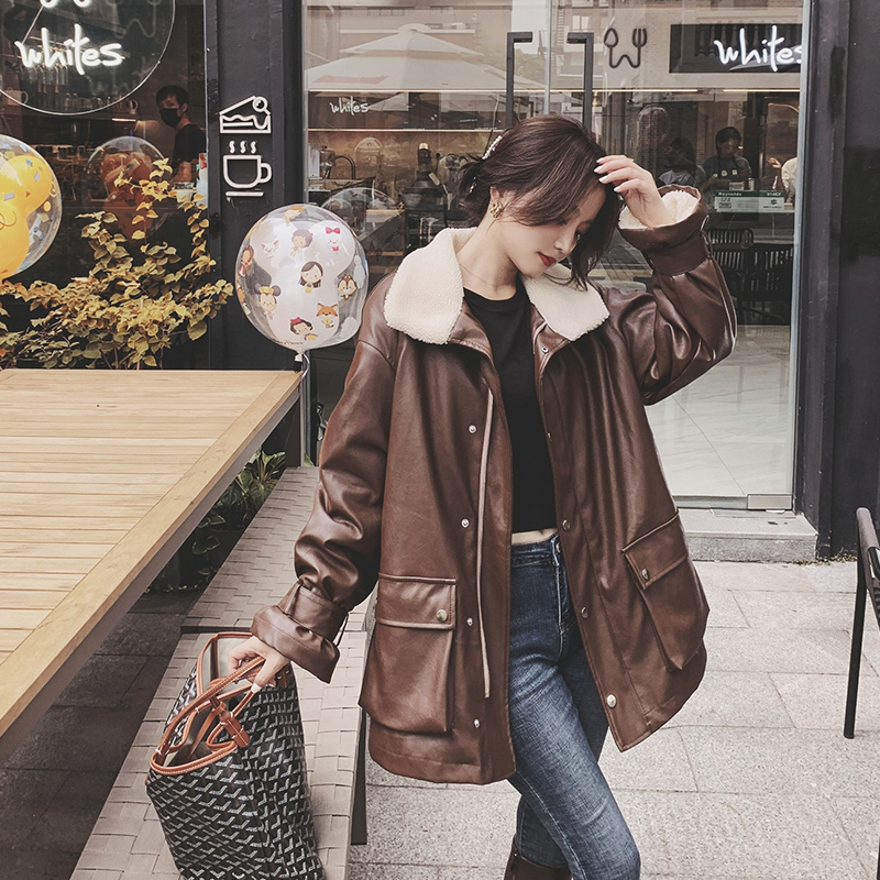 档口现货2025冬新款皮衣派克服里面兔毛D941-P185-控278，女装派克服，浙宝256