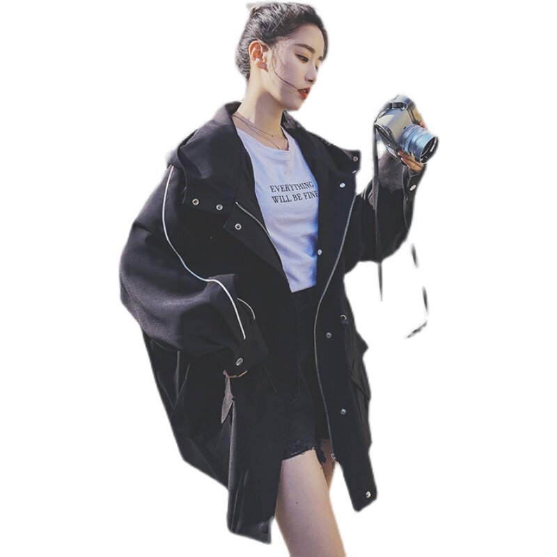 现货2023秋连帽立体口袋短外套C115-P150-控208宽松版型,女装短外套,浙宝256