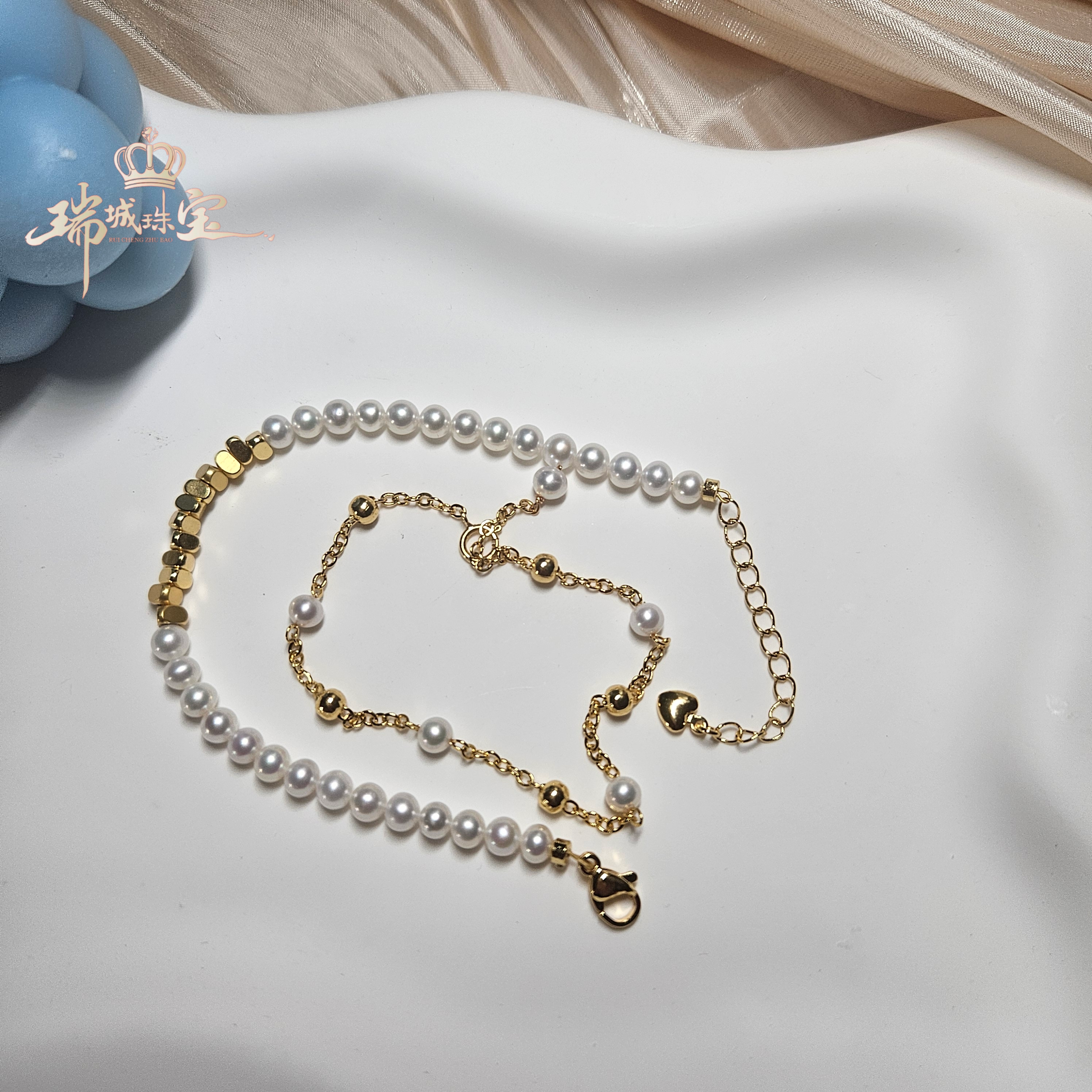 诸暨天然真淡水珍珠手链女款小米珠叠戴轻奢巨好看小众精致多层