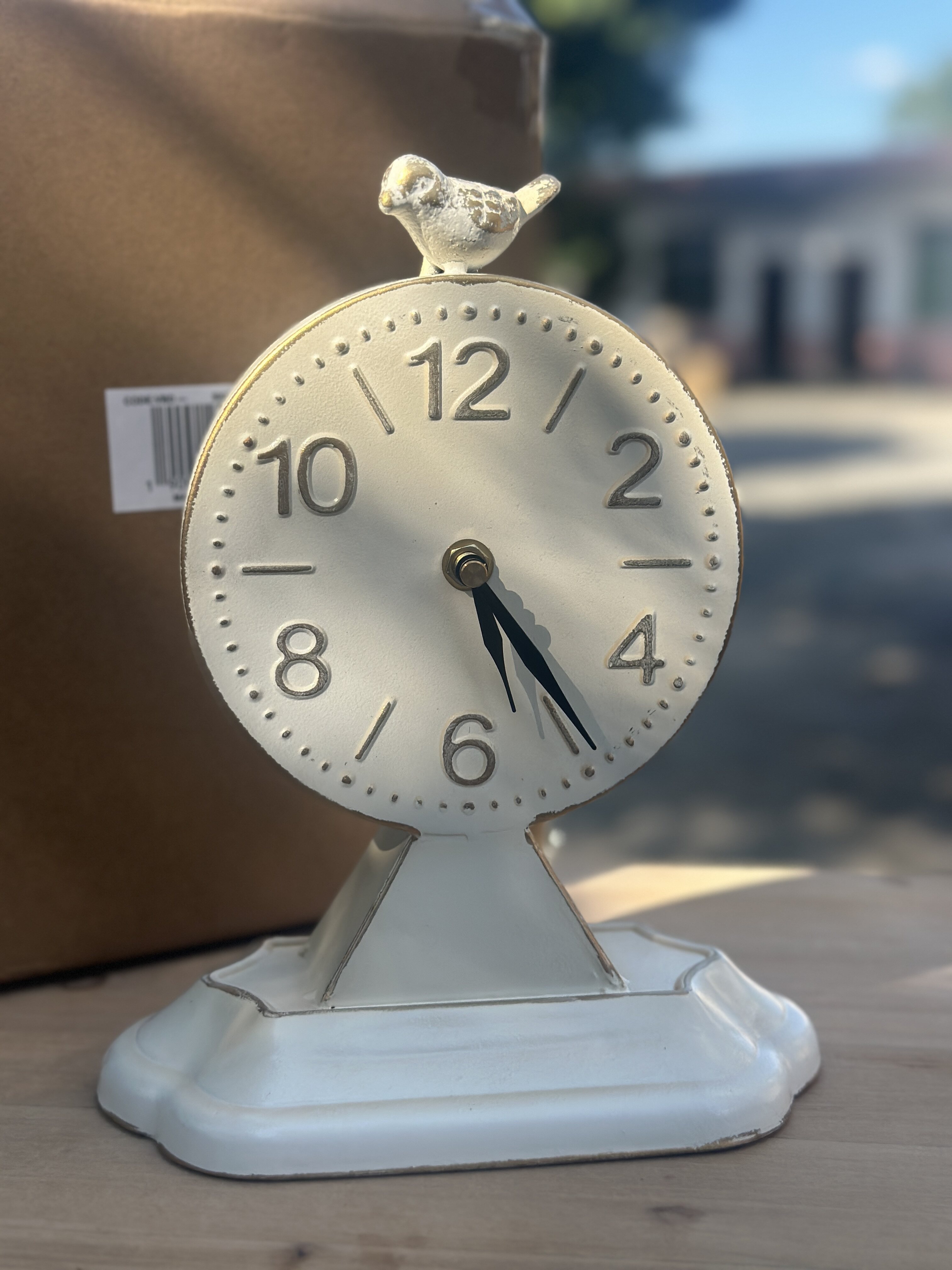 超特价！绝美法式欧式乡村风外贸铁艺小鸟复古时钟西洋古董小座钟