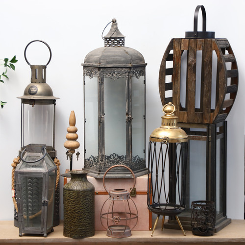 外贸展会打样孤品复古家居庭院装饰品铁艺木质做旧园艺杂货挂摆件