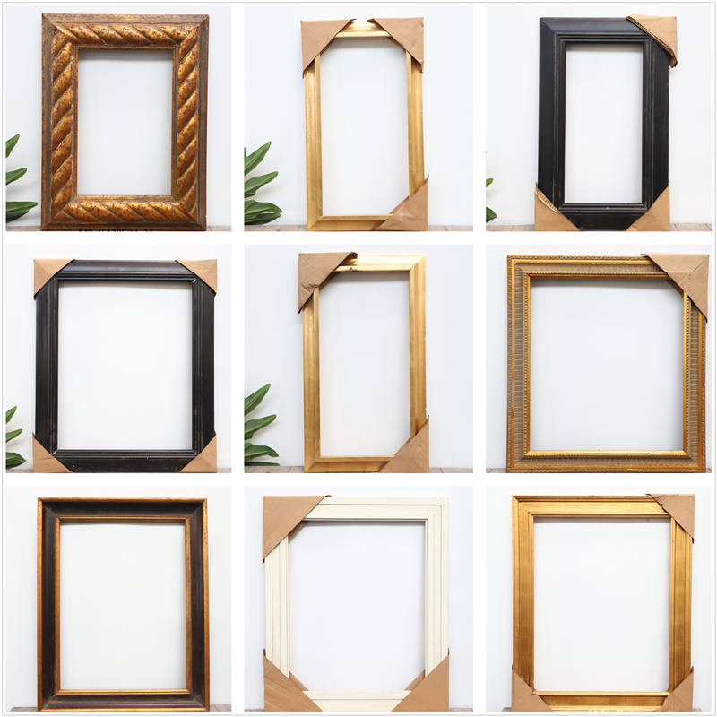 孤品集合--设计师款古典相框复古油画外框装裱挂墙装饰实木镜框