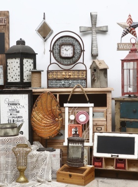 特价处理孤品--外贸展会样品家居饰品仿古做旧摄影道具桌面摆件