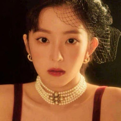 irene同款网纱复古港风年会头饰