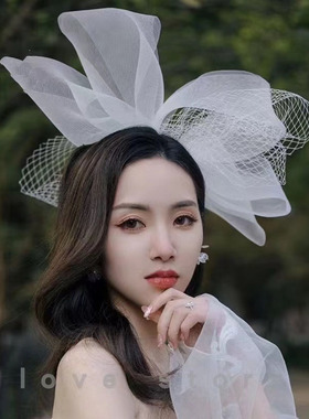 发夹网纱欧美简约发饰