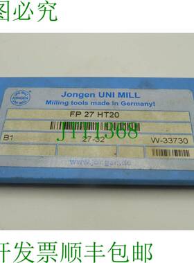 原装供应15x 可转位刀片 Jongen UNI Mill FP27HT20 硬质合金刀片
