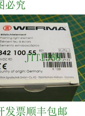 原装供应1x Werma Signaltechnik 闪光灯元件 842 100 55 24VDC R