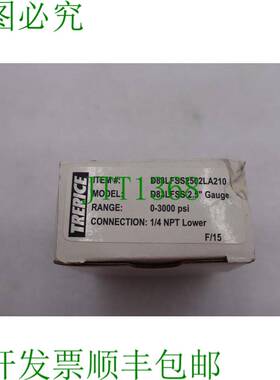 原装供应Trerice D83LFSS2502LA110 压力2.5螺纹，1/4螺纹NPT，0-
