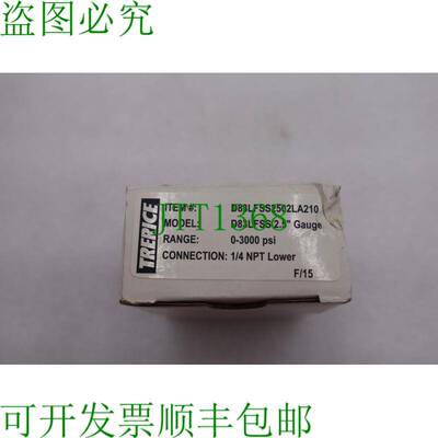 原装供应Trerice D83LFSS2502LA110 压力2.5螺纹，1/4螺纹NPT，0-
