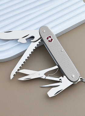 维氏瑞士军刀农场主X93mm多功能刀可折叠军士刀铝面 0.8271.26