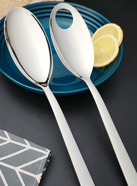 德国进口双立人Bela系列餐具套装不锈钢大号分餐勺沙拉勺有孔餐勺