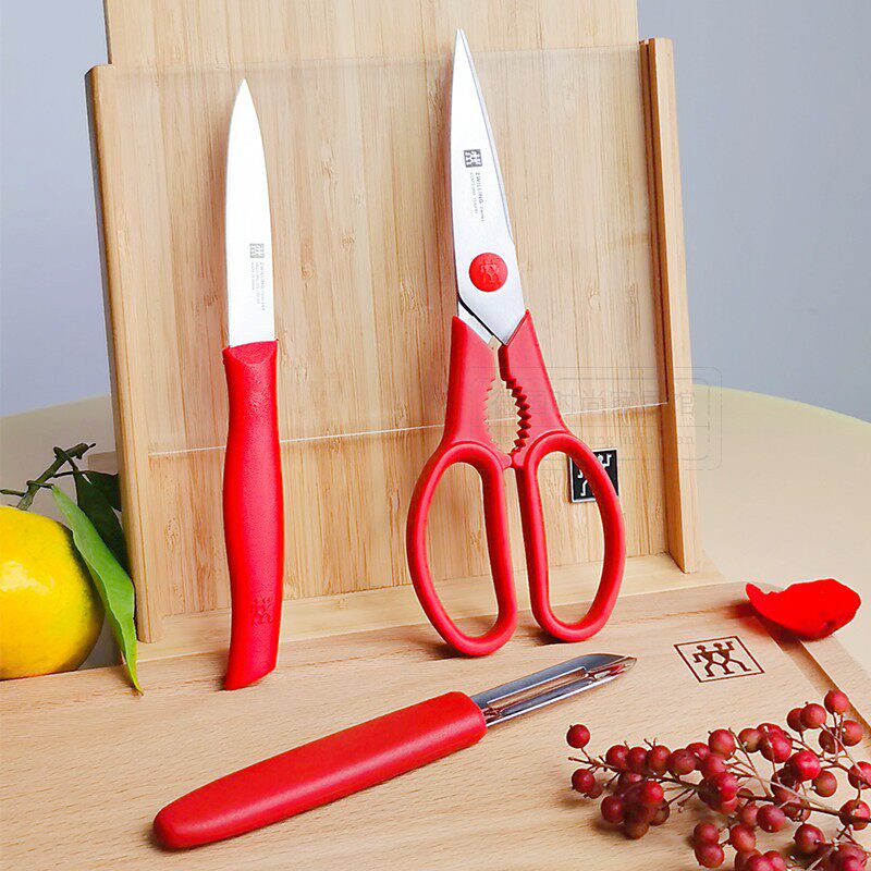 德国进口双立人不锈钢剪刀削皮刀水果刀蔬菜刀厨房刀具厨房套装