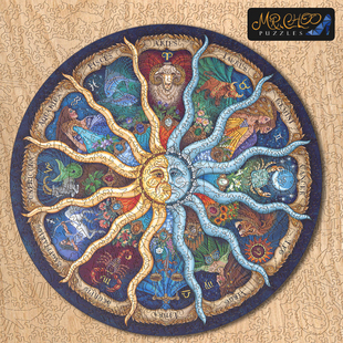 MRCHOO《黄道十二宫》木质异形拼图儿童益智玩具潮玩减压礼物木制