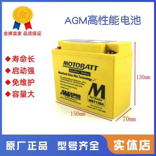 杜卡迪揽途Multistrada大鸟MTS1200S 950 1260S YT12B-BS电瓶电池