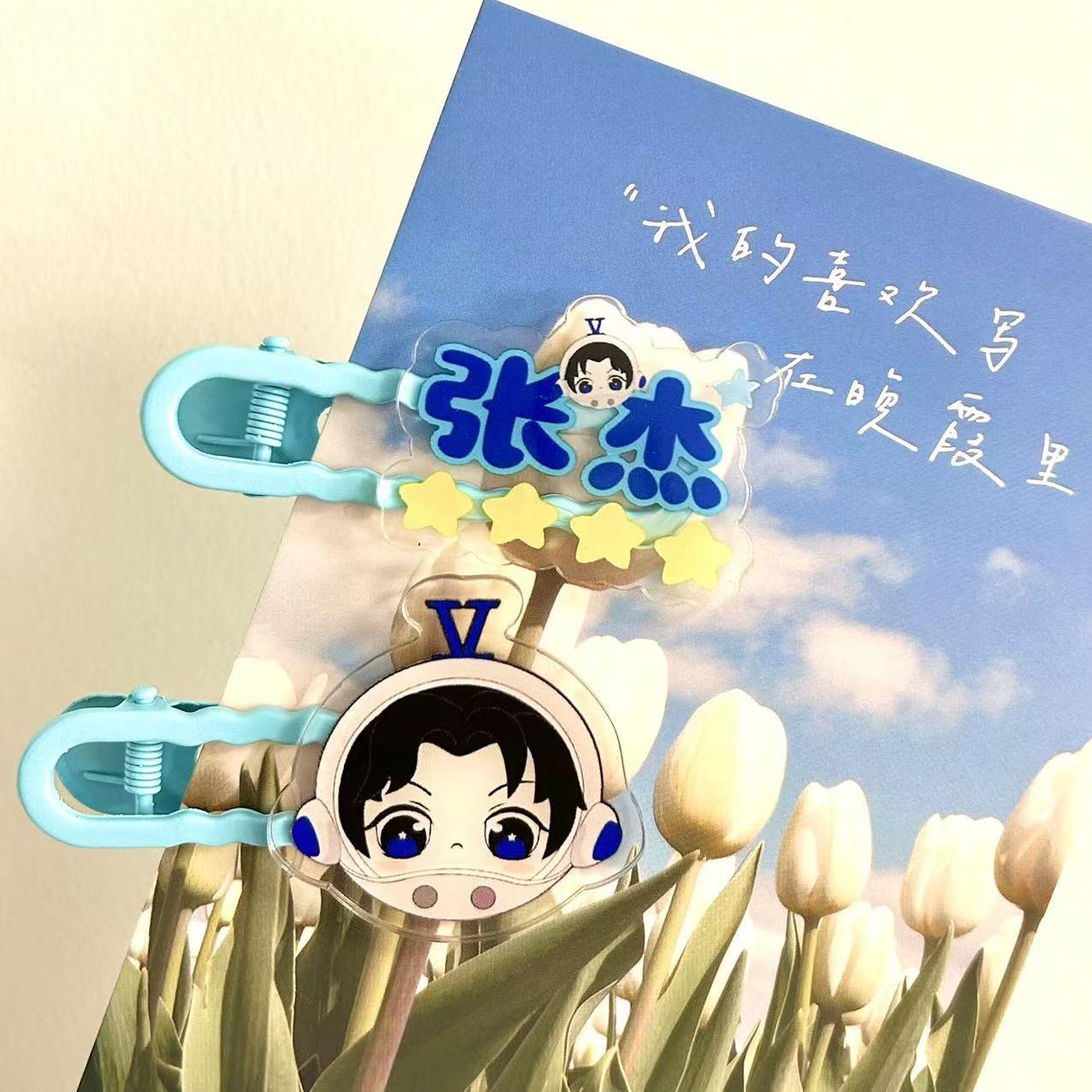 创意文字发夹女前额刘海夹