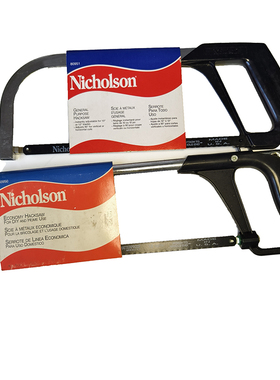 老款美国进口Nicholson双锉牌伸缩钢管手工锯80951 80951 10 12寸