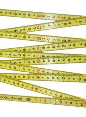 德国WIHA长寿耐用型玻璃纤维木折尺直尺 2米 瑞士 27058 4102000