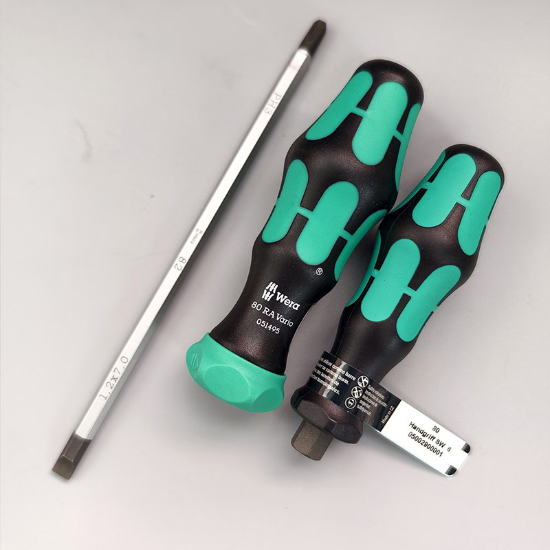 德国维拉WERA 6mm棘轮双头两用80十一字内六角梅花螺丝刀批起子