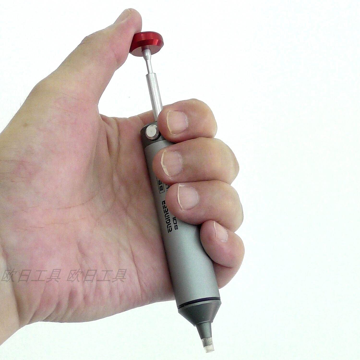 日本工程师engineer强力短柄单手迷你型吸锡器拆焊除锡工具 ss-02