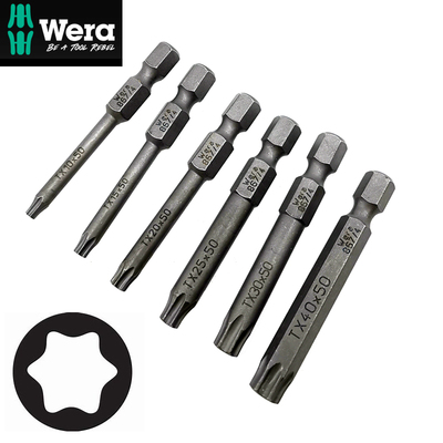 WERA德国维拉电动梅花螺丝批头
