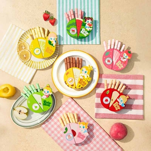 熊玩POPMART泡泡玛特BabyMolly果色添香盲盒封口夹磁吸收纳盒套组