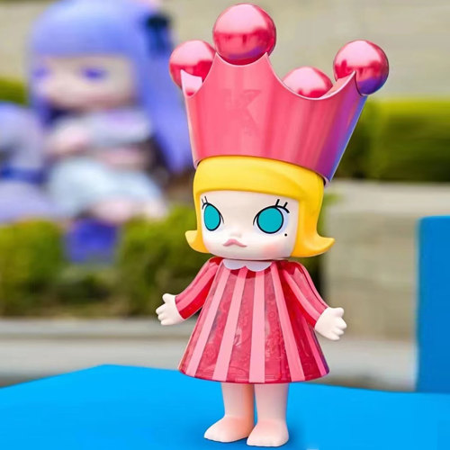 熊玩 POPMART泡泡玛特MOLLY ROYAL皇冠诞生公主粉色版PTS限定手办
