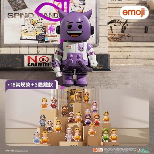 POPMART泡泡玛特MEGA SPACE MOLLY 100% × emoji™ 系列潮玩盲盒