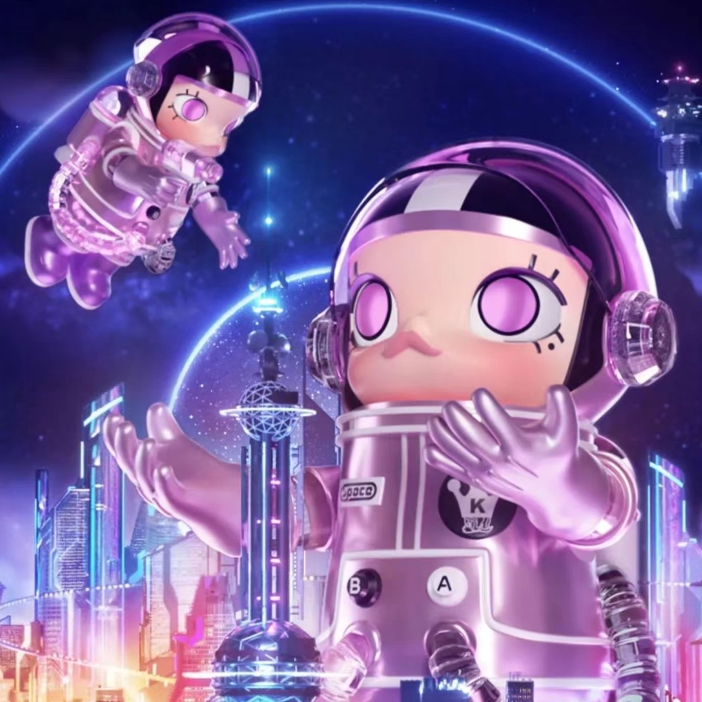 POPMART泡泡玛特MEGA珍藏系列MOLLY上海限定021沪上漫游潮玩大娃