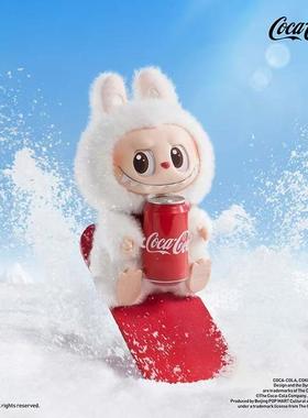 熊玩 POPMART泡泡玛特拉布布LABUBU3.0可口可乐搪胶毛绒挂件盲盒