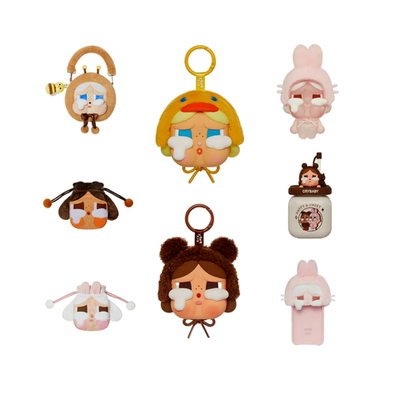 POPMART泡泡玛特 CRYBABY眼泪工厂周边耳机包手机壳水杯潮玩合集