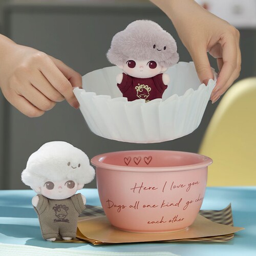 POPMART泡泡玛特DIMOO心动特调系列-软脸毛绒钥匙扣盲盒挂件潮玩