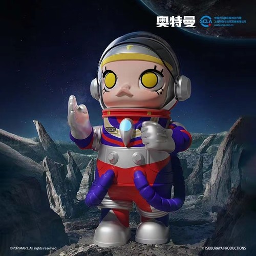 泡泡玛特 MOLLY奥特曼ULTRAMAN宇航员SPACE手办潮玩大娃摆件