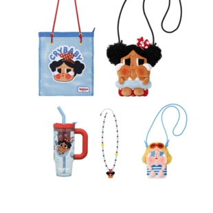 熊玩POPMART泡泡玛特CRYBABY哭娃VacationModeOn水杯背包项链周边