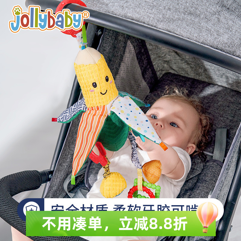 jollybaby玉米车挂床挂颜色鲜艳