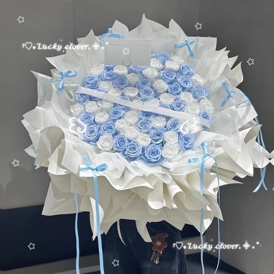 99朵情人节小清新玫瑰香皂花束