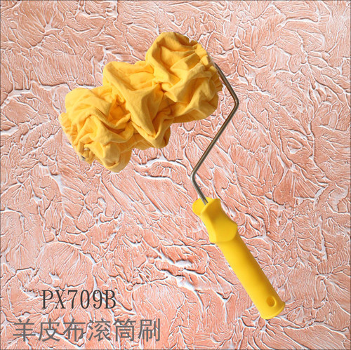 艺术漆羊皮刷滚筒羊皮布艺术工具 硅藻泥 艺术漆艺术涂料专用工具