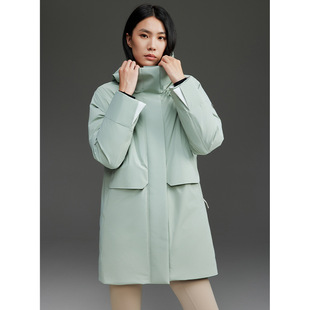 三防户外滑雪登山派克95鹅绒羽绒服女中长款高端连帽保暖极寒外套