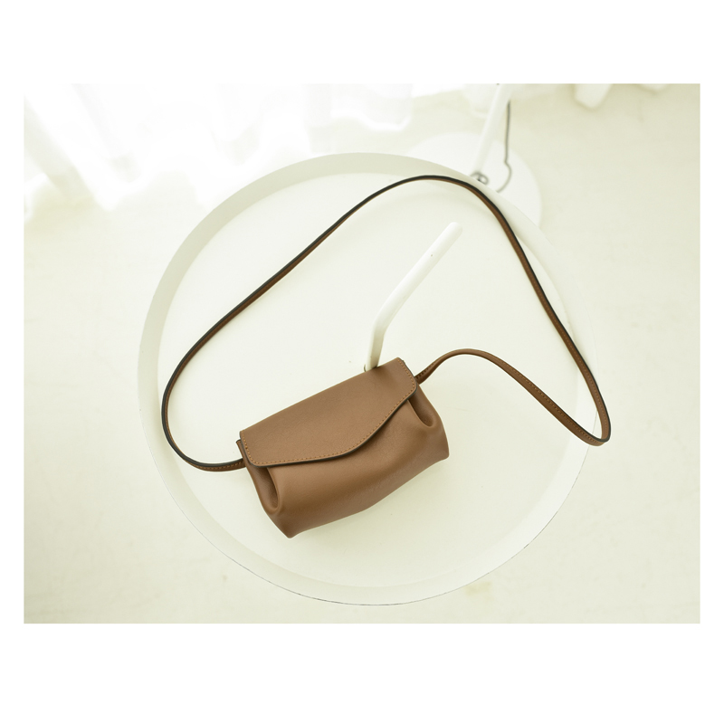 极简百搭迷你手机报真皮牛皮