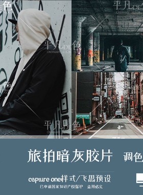 capture one样式旅拍冒险人像青橙色调色后期滤镜c1飞思预设CO236