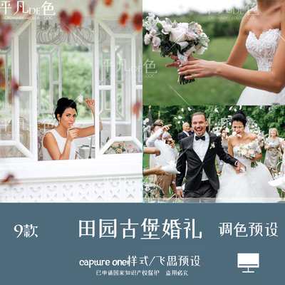 capture one样式 田园古堡婚礼跟拍旅拍调色滤镜 C1飞思预设CO164